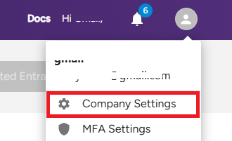 Company settings