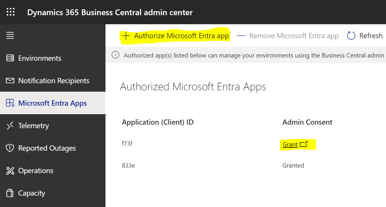 Completed authorization
